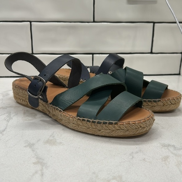 Anthropologie Naguisa Sandals Women Mediterranean Fisherman Espadrille 40 US 9.5 - Picture 12 of 16